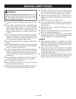 Preview for 5 page of Ryobi RY08420 Operator'S Manual