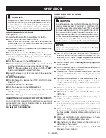 Предварительный просмотр 11 страницы Ryobi RY08420 Operator'S Manual