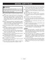 Предварительный просмотр 5 страницы Ryobi RY08420A Operator'S Manual