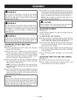 Preview for 9 page of Ryobi RY08420A Operator'S Manual