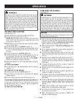 Предварительный просмотр 11 страницы Ryobi RY08420A Operator'S Manual