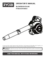 Предварительный просмотр 1 страницы Ryobi RY08548 Operator'S Manual