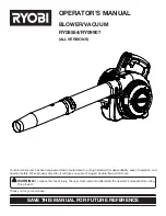 Предварительный просмотр 1 страницы Ryobi RY08554 Operator'S Manual