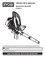 Preview for 1 page of Ryobi RY08570 Operator'S Manual