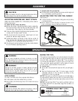 Предварительный просмотр 10 страницы Ryobi RY08574 Operator'S Manual