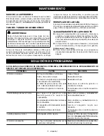 Preview for 38 page of Ryobi RY09050 Operator'S Manual