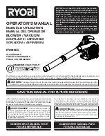 Preview for 1 page of Ryobi RY09055 Operator'S Manual