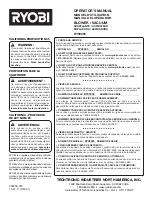 Preview for 42 page of Ryobi RY09055 Operator'S Manual