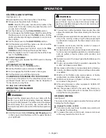 Предварительный просмотр 13 страницы Ryobi RY09460 Operator'S Manual