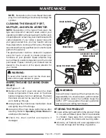 Предварительный просмотр 36 страницы Ryobi RY10519A Operator'S Manual