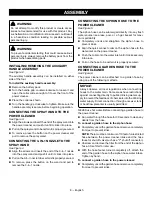 Preview for 10 page of Ryobi RY124050 Operator'S Manual