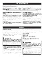 Preview for 34 page of Ryobi RY13010 Operator'S Manual