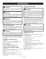 Preview for 14 page of Ryobi RY13016 Operator'S Manual