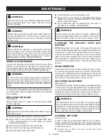 Preview for 14 page of Ryobi RY13050 Operator'S Manual