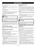 Preview for 15 page of Ryobi RY13050 Operator'S Manual