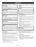 Preview for 14 page of Ryobi RY141612 Operator'S Manual