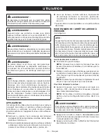 Preview for 28 page of Ryobi RY141612 Operator'S Manual