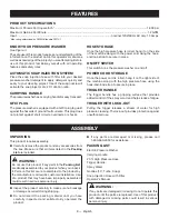 Preview for 12 page of Ryobi RY141820 Operator'S Manual