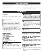 Preview for 26 page of Ryobi RY141820 Operator'S Manual