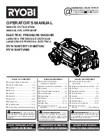 Preview for 1 page of Ryobi RY1418MT Operator'S Manual