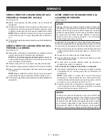 Preview for 44 page of Ryobi RY141900 Operator'S Manual