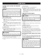 Preview for 14 page of Ryobi RY1419MTVNM Operator'S Manual