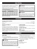 Предварительный просмотр 11 страницы Ryobi RY15122 Operator'S Manual