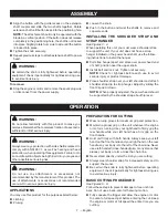 Preview for 11 page of Ryobi RY15520 Operator'S Manual