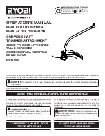 Preview for 1 page of Ryobi RY15525 Operator'S Manual