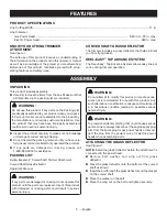 Preview for 7 page of Ryobi RY15525 Operator'S Manual