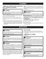 Preview for 8 page of Ryobi RY15525 Operator'S Manual