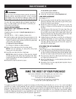 Preview for 10 page of Ryobi RY15525 Operator'S Manual