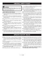 Предварительный просмотр 4 страницы Ryobi RY15527 Operator'S Manual