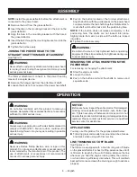 Preview for 8 page of Ryobi RY15527 Operator'S Manual