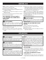 Preview for 16 page of Ryobi RY15527 Operator'S Manual