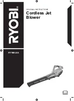 Preview for 1 page of Ryobi RY18BLXA Original Instructions Manual
