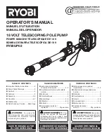Ryobi RY20UP02 Operator'S Manual preview