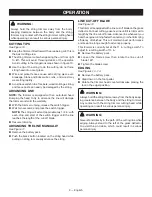 Preview for 13 page of Ryobi RY24001, RY24021 Operator'S Manual