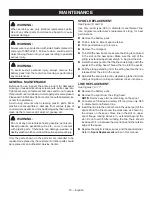 Preview for 14 page of Ryobi RY24001, RY24021 Operator'S Manual