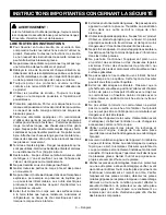 Предварительный просмотр 14 страницы Ryobi RY24200 Operator'S Manual