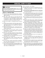 Preview for 5 page of Ryobi RY24600 Operator'S Manual