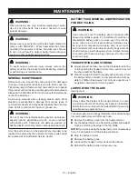 Preview for 12 page of Ryobi RY24600 Operator'S Manual