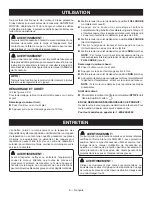 Предварительный просмотр 20 страницы Ryobi RY251PH Operator'S Manual