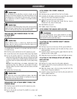 Preview for 10 page of Ryobi RY252CS Operator'S Manual