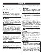 Preview for 11 page of Ryobi RY252CS Operator'S Manual