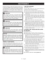 Preview for 14 page of Ryobi RY252CS Operator'S Manual