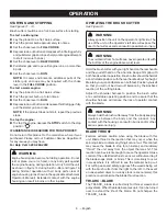 Preview for 13 page of Ryobi RY254BC Operator'S Manual