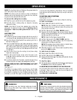 Предварительный просмотр 15 страницы Ryobi RY28060 Operator'S Manual