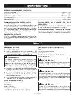 Preview for 40 page of Ryobi RY28061 Operator'S Manual