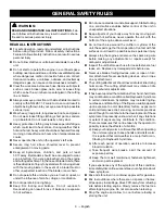 Предварительный просмотр 5 страницы Ryobi RY28101 Operator'S Manual